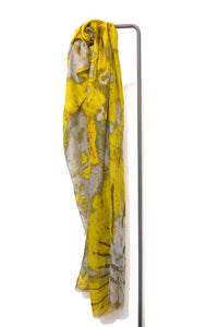 Scarf tie dye "bergamot yellow"